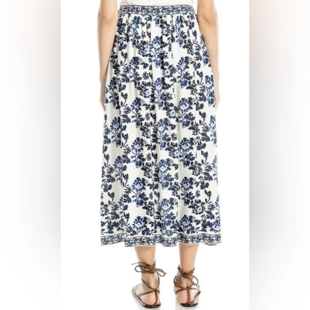 NEW Max Studio London Floral Midi Skirt NWT